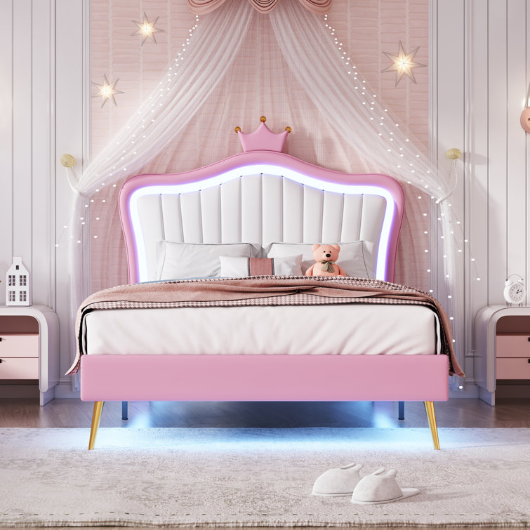 Princess pink outlet bed